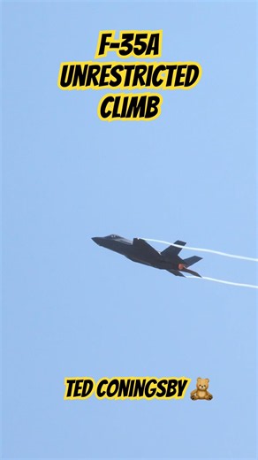 ONE MUST FEAR THE REAPER • F-35A UNRESTRICTED CLIMB 43,000LBS THRUST OF PRATT AND WHITNEY #usaf