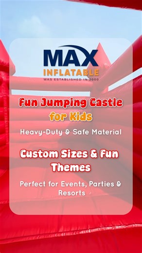 Max Inflatable on Instagram: "Bring endless joy and safe excitement to kids with MAX Inflatable Fun Jumping Castles — designed to turn every event into an unforgettable experience. 🎉 Crafted from heavy-duty, high-quality materials, our inflatables are built for durability, safety, and long-lasting performance. With custom sizes and fun themes, they are perfect for children of all ages and fit seamlessly into any space. Ideal for birthday parties, school events, family gatherings, resorts, parks
