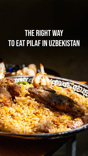 7.9K views · 152 reactions | Many travellers in Uzbekistan instinctively reach for a fork when tasting pilaf, but the locals know the secret: pilaf is meant to be eaten with a spoon. This allows every mouthful to be a perfect combination of tender rice, juicy meat and aromatic spices. ⠀ Want to experience authentic Uzbek pilaf the way the locals do? Travel to Uzbekistan with Advantour! | Advantour Silk Road | Facebook