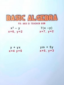 164K views · 2.6K reactions | Basic Algebra‼️ #basicmath #mathematics #MathTutor #teachergon #math #mathreview #basicalgbera #algebra | Ako si Teacher Gon | Facebook