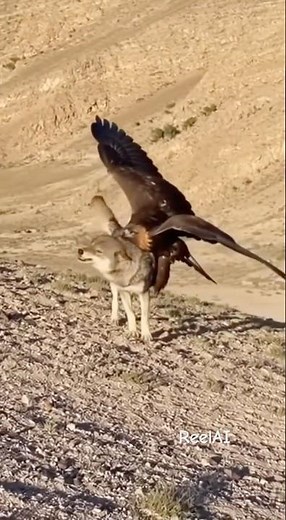 🦅🐺 “Eagle Attacks Wolf — Real Mountain Footage!”