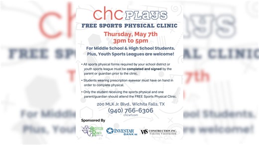 Free sports physical clinic for students in WF