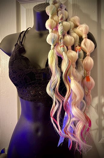 Ponytail Tie in Extensions - Etsy