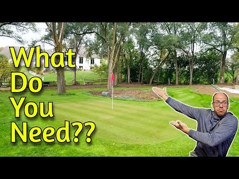 DIY Backyard Putting Green | What Equipment Do You NEED??