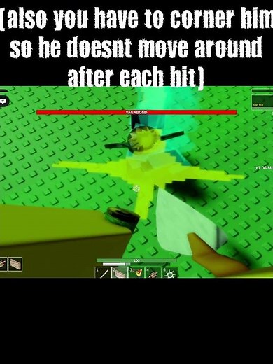 How To Kill Vagabond In A Couple Seconds #roblox #combatinitiation #gaming #games