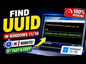 Check Your PC UUID in Windows 11/10 | CMD Method