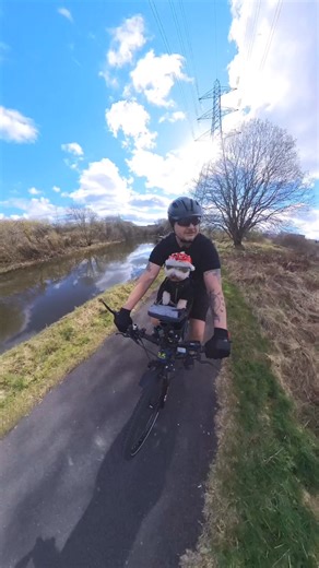 How the cycle paths along the canal has changed over the years. #peoplemakeglasgow #onemanandhisdog #cycling #ebike #outdoors #glasgow #buddyrider | Motorbike Milly