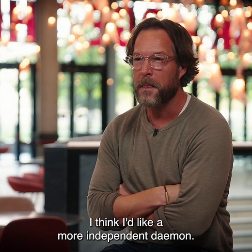 'It's a really big show and we're all quite giddy' 😂🌊 Lord Asriel himself John Light talks The Book of Dust. Encore screenings in cinemas across the UK now. | National Theatre Live