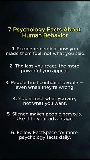 7 Psychology Facts About Human Behavior 🤯