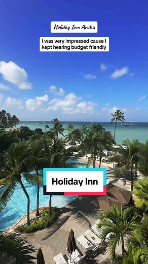 Come check out the Holiday Inn in Aruba with me! Awesome hotel, great location and easy on the wallet! You can do rooms only, room breakfast, or room all meals and drinks if you want! #aruba #arubavacationtips #onehappyisland #holidayinn #vacation #resort #beachlife #oceanfront #CapCut