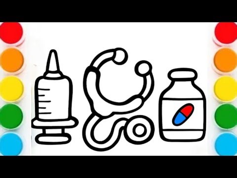 How To Draw Adorable Medical Tools | Easy Step by Step Tutorial
