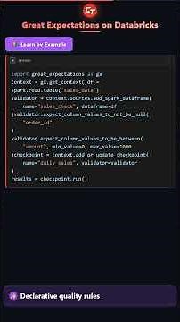 Data Quality Checks Using Great Expectations with Databricks
