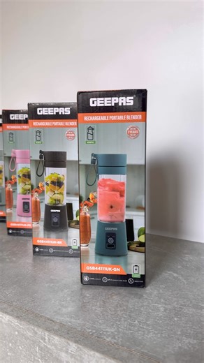 Geepas Personal Blender comes with a rechargeable battery and is capable of blending and making smoothies, desserts and protein shakes on the go. It is built for quick, grab-and-go operation, and is designed to be easier and quicker to use. And ideal travel partner of the modern age. Simple one-touch operation, easily make your favorite shake in about 40 seconds. #GEEPAS #PersonalBlender #Blender #SmoothieMaker #HealthyLiving #FitnessGoals #BlendAndGo #PortableBlender #HomeAppliances #Nutrition 