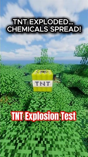 THIS TNT RELEASES POISON! 😱 #minecraftshorts