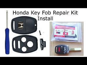 Honda Key Fob Keyless Entry Remote Case Repair Kit Install - CRV Pilot Accord Civic Fit Odyssey CR-Z