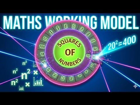 Square of numbers maths working model || Mr Creatons 