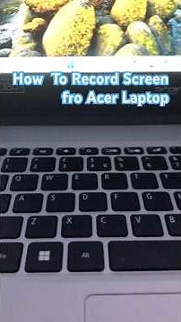 How to recording screen on ACER Laptop? #acer #learning