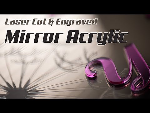Laser Cut & Engraved Mirror Acrylic: Thunder Bolt Laser Tutorial