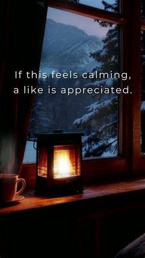 Winter Cabin Window– Cozy Ambience Snow Wind Sound Deep Sleep Relaxing 3 Hours