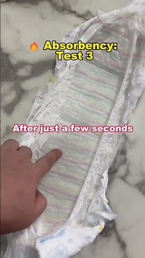 🔥 Grade B Diapers Test Ep. 3: Is the Absorbency Strong Enough? Real Water-Locking Test Coming Up～