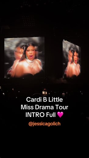 Cardi B ‘Little Miss Drama’ Opening Night FULL intro 🩷🩷 #littlemissdramatour #cardibopeningnight #cardib #littlemissdrama