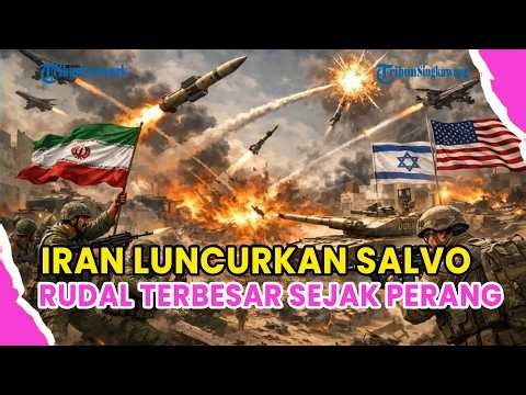 Iran Launches Largest Missile Salvo of All War Years Against Israel, Responding to Trump Speech