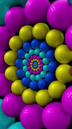 Loop infinito de bolas de golfe #satisfying #satisfatório #shorts