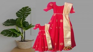 Umbrella Frock cutting and stitching /Umbrella Gown /Frock design...