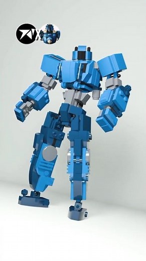 Lego Mech Build 🛠️ 🔵 (3D Animation Tutorial) #legomech #legobuild