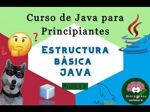 Video #8 - Java.- 🤔¿Cuál es la 🤯 ESTRUCTURA BÁSICA 🤯 de un programa en JAVA?🤔