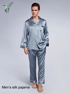 [Hot Item] Custom Made 100% Mulberry Silk Pyjamas Set for Men