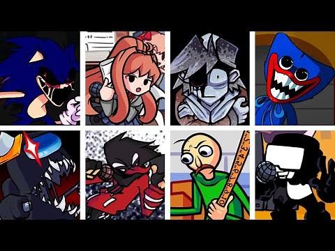 FNF You Can't Run But Different Characters Sing It 🎶 (Everyone Sings You Can't Run)