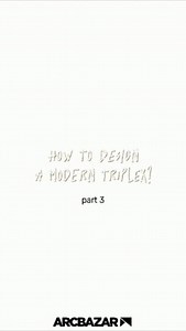 HOW TO DESIGN A MODERN TRIPLEX? Discover the open gallery and terrace...