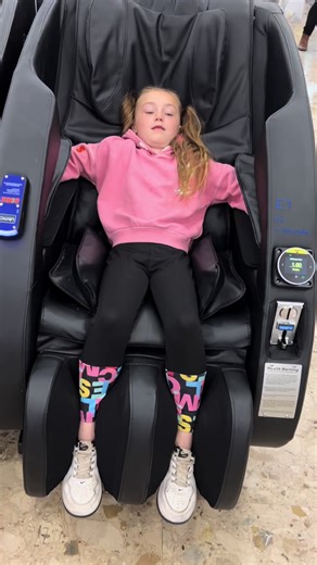 Kids Enjoying Massage Chairs Together