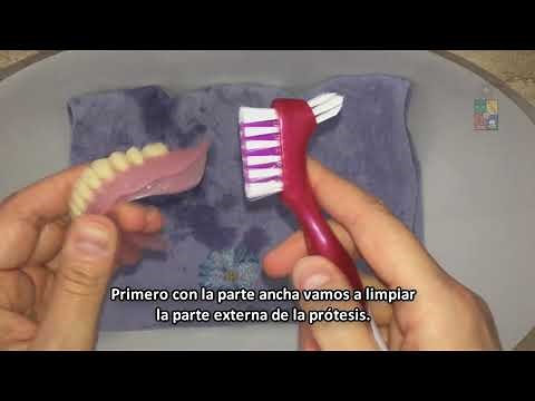 Limpieza de prótesis