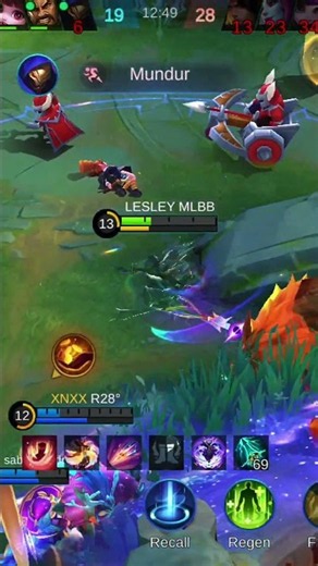 LESLEY 1HIT IS REAL MANIAC😱 #lesleymlbb5927 #carabermainlesley #gameplaylesley #buildsupremelesley