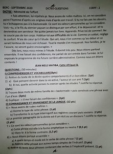 Togo / BEPC 2020 : l’épreuve de dictée-questions accusée de faire la promotion de la bastonnade à l’école - L-FRII