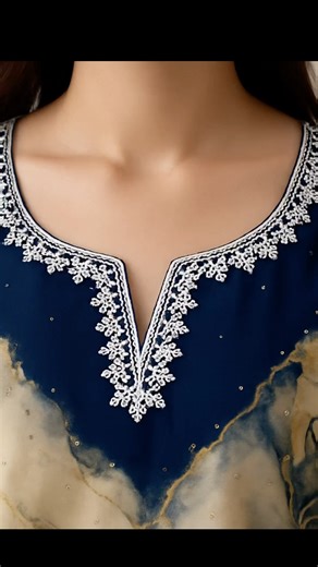 Latest lace neck design / trendy suit gala design 👗🔥#shortsfeed #ytshorts