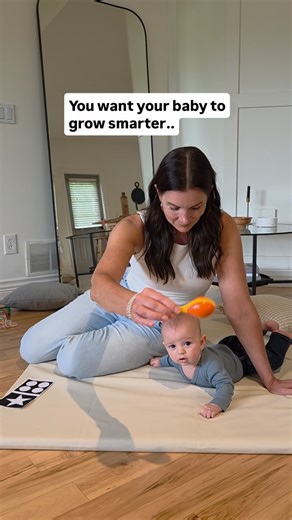 Heather Mrak | Boost baby brain development | Babies ONLY learn in two ways! ✨1. With sensory stimulation - using the five senses like vision, hearing, tasting, touch, and smell. ✨2.... | Instagram
