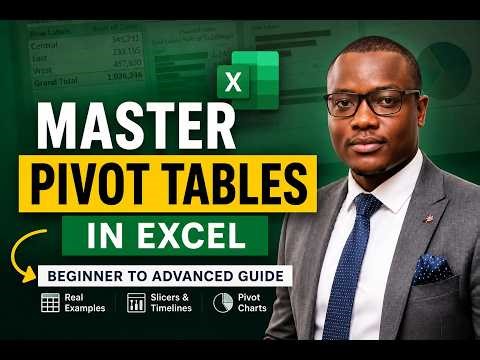 Excel Pivot Tables Explained (Beginner to Advanced)