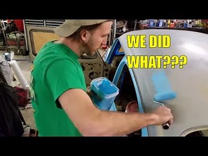Day #23 - 71 VW Beetle - DIY $50 Paint Job w/t a Roller! classic restoration giveaway