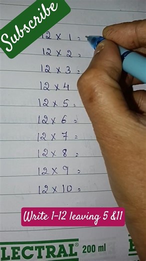 12times table trick is so easy#maths #mathshorts #mathstricks #youtubeshorts #youtube #shorts