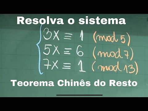 Teorema Chinês do Resto passo-a-passo