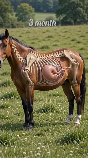 11-Month Journey of a Horse Embryo | Foal Development Inside the Womb 🐴🤰 | Month by Month