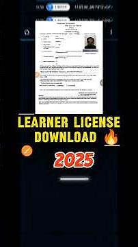 Learner License Download Kaise Kare | लर्नर लाइसेंस घर बैठे डाउनलोड करें | Driving License 2025।