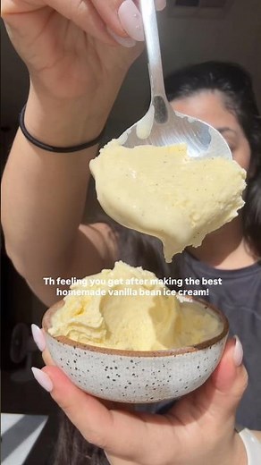 Rich Custard Vanilla Ice Cream Recipe (Better Than Store-Bought) #homemade #homemadeicecream