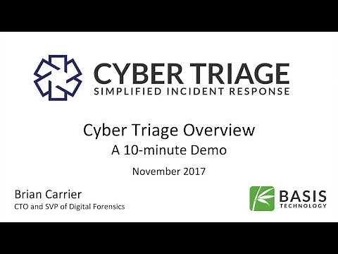 Cyber Triage - 10 Minute Overview