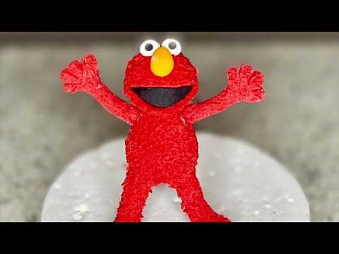 How to make an Elmo fondant cake topper