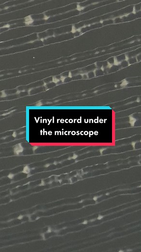 Exploring Vinyl Records Under a Microscope: 15x Zoom Shots at a Pressing Plant