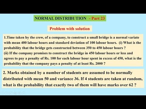Normal distribution 23 , #problemwithsolution , please subscribe, like & share🙏